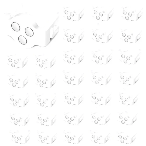 Frienda Magnetic C9 Socket Clips Magnetic Christmas Light Clips for Outdoor Patio Lighting, Clear (100)