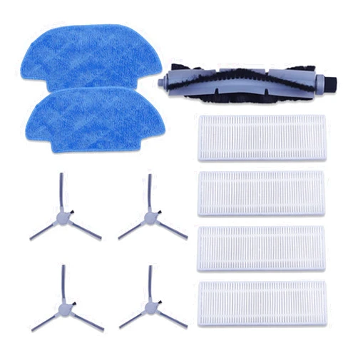BENSOI Vacuum Cleaner Accessories Kit Replacement Parts Main Brush Filters Compatible with Alfawise V10 Compatible with Liectroux ZK901 Robotic Vacuum Cleaner