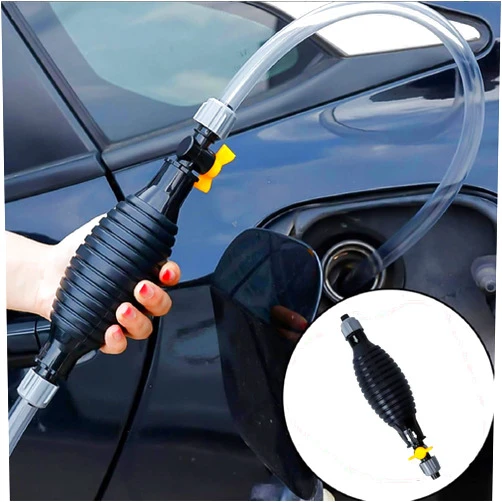 Amusediy 9.8FT Gasoline Siphon Hose、2024 New Gasoline Siphon Pump、Multifunctional Suction Cup Pump、Used For Gasoline、Diesel、Liquid Water Tank、Fuel Suction、Gasoline Siphon Hose、Portable Fuel Delivery Pump﻿