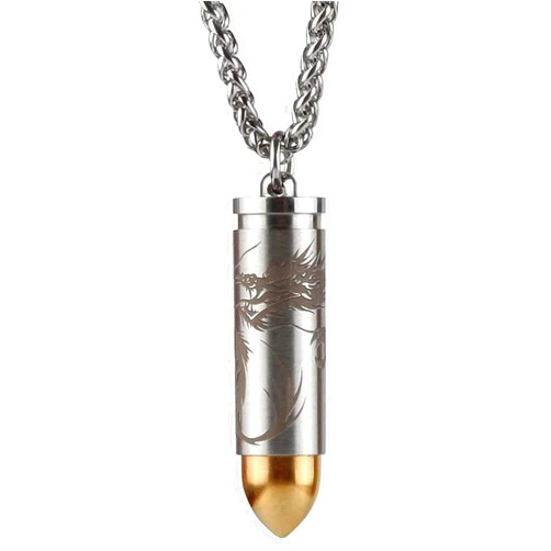 aiGear Titanium Mini Pill Fob Inner Diameter 0.32 Inch with Necklace Light Weight Pill Holder Waterproof Small Keychain Pill Box for EDC Outdoor Hiking Camping Travel First Aid