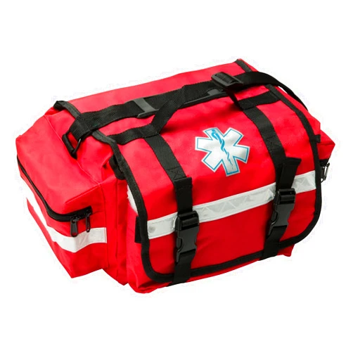 NOVAMEDIC Professional Empty Red First Responder Bag, 17