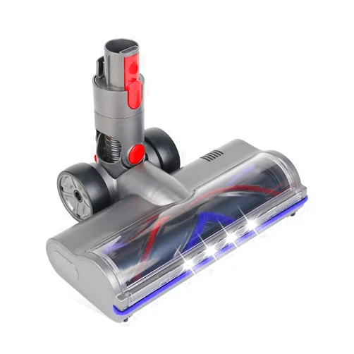 HESTIA Vacuum Aattachments for Dyson V7 V8 V10 V11 V15 SV10 SV12 SV14,Motorhead for Dyson Cordless Stick Vacuum Cleaners,V-shaped Soft Roller Brush Head Replacement,with LED Headlights