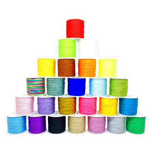 ChunLiou Nylon String for Bracelets, 25 Colors 1125 Yards Chinese Knotting Cord, 0.8 mm Nylon Cord for Jewelry Making, Beading, Necklaces, Kumihimo, Friendship Bracelets, Tassels and Craft