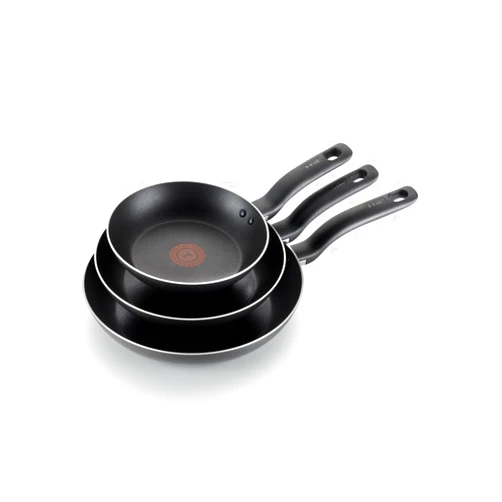 T-fal Specialty Nonstick Fry Pan Set 3 Piece, 8, 9.5, 11 Inch, Oven Broiler Safe 350F, Cookware, Pots and Pans Set Non Stick, Kitchen Frying Pans, Skillets, Durable, Dishwasher , Black