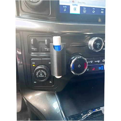 Designz3D Lip Balm Chapstick Holder for Car, no mess from heat for Car Accessories (Black)