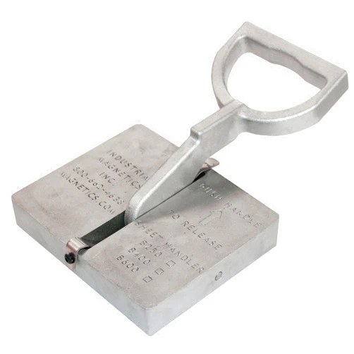 MAG-MATE B400 Magnetic Sheet Handler, Built-in Release Function, Allows Operators to Lift and Position Steel Loads by Hand, No Electricity Required, 200 lbs. Lifting Capacity