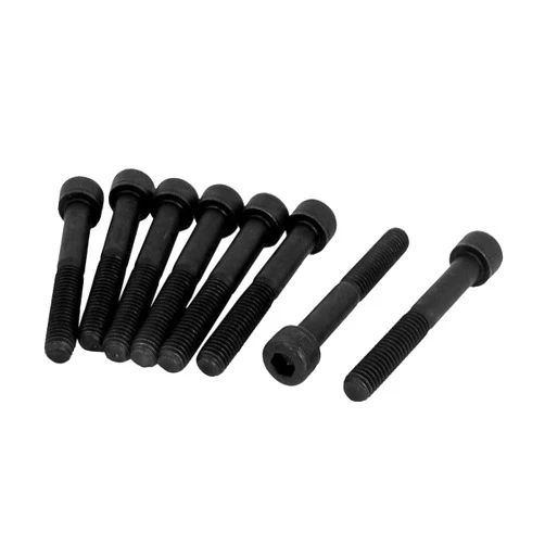 Still Awake 10 Pcs M8-1.25 x 55mm Hex Socket Head Cap Screws, 12.9 Grade Alloy Steel, Allen Socket Drive, Black Oxide Finish, Machine Thread，Half Thread （10 Pcs M8-1.25 x 55mm）