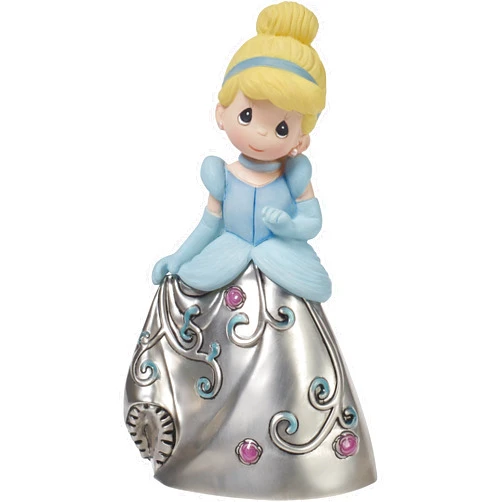 Precious Moments 172422 Princess Cinderella Decorative Bell Resin & Zinc Alloy Figurine Disney Showcase Cinderella, Multi