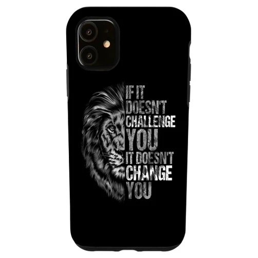 Coole Motivations- und Trainingsausrüstung Motivational Training and Fitness Quotes Lion Mindset Case for iPhone 11
