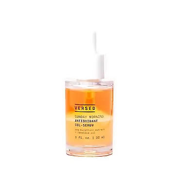 Versed Sunday Morning Antioxidant Oil-Serum - Nourishing Facial Oil with Camellia Oil, Sea Buckthorn Extract and Vitamin E to Help Hydrate and Strengthen Skin Barrier - Non-Toxic and Vegan (1 fl oz)
