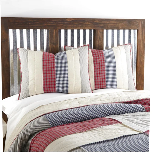 VHC Brands Hatteras Red Patch Collection (Standard Sham)