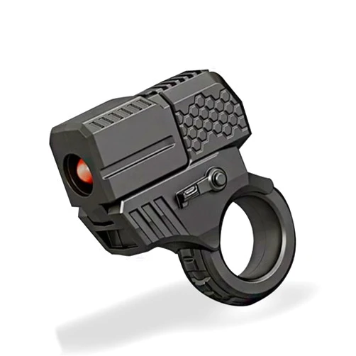Forauzon EDC Alloy Fingertip Toy Pistol,Fidget Gun,Stress Relief Toys for Anxiety and ADHD Sufferers,The for Kids, Friends and Family(Black)
