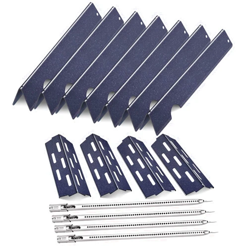 Cozilar Grill Flavorizer Bars Grill Burners for Weber Genesis II E-410, S-410, Genesis II LX E-440, S-440, 67489, 67490, 67491, 66041, 66033, 66796, BBQ Gas Grill Replacement parts Heat Deflectors 17”
