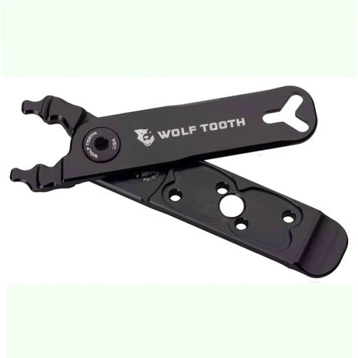 Wolf Tooth Pack Pliers - Master Link Combo Pliers - Black with Black Bolt