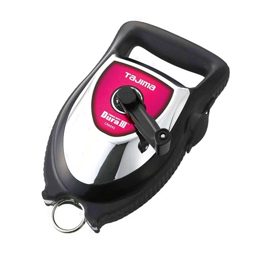 TAJIMA Chalk Line - Chalk-Rite Dura III Chalk Box with 150ft Extreme Bold 2.8 mm Snap Line & Integrated Handle Release - CR604S