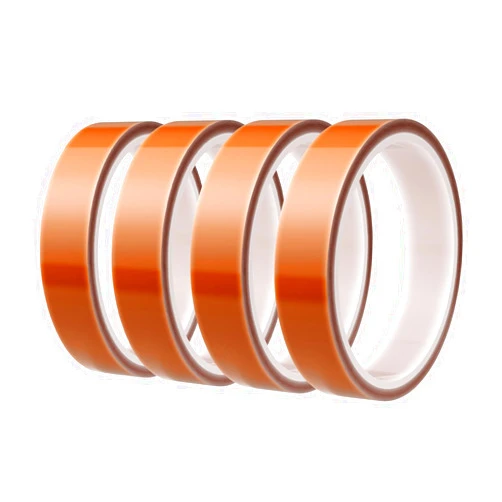EENOUR 4 Rolls Heat Resistant Tape 10mm × 33m, High Temperature Thermal Tape, Up to 250℃ (482℉) for Sublimation Blanks Press and Heat Transfer Vinyl (HTV) - 432 Feet Overall