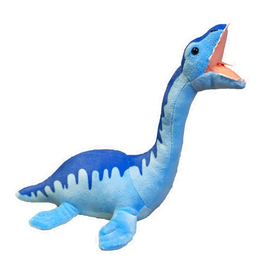 DYNUBECY Nessie Plush Toy,16”Blue Loch Ness Monster Pillow Toy for Kids' Room Decor, Gift for Kids Birthday & Holiday