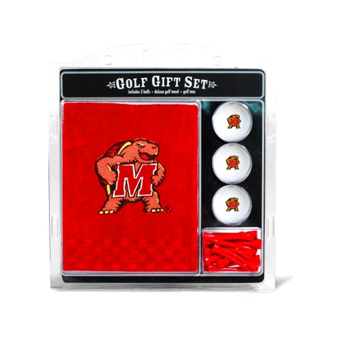 Team Golf NCAA Gift Set Embroidered Golf Towel, 3 Golf Balls, and 14 Golf Tees 2-3/4