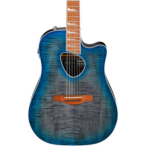 Ibanez Altstar ALT30FM Acoustic-electric Guitar - Blue Doom Burst High Gloss