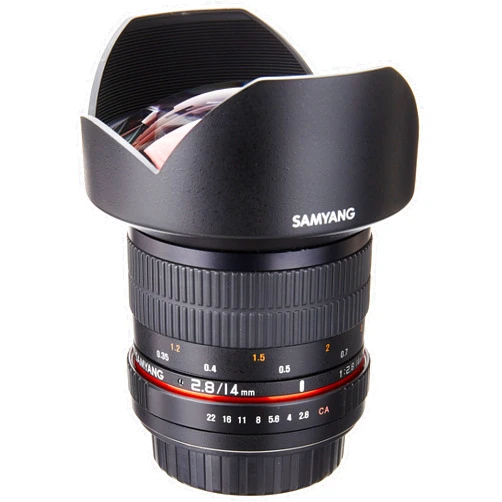 Samyang SY14M-C 14mm F2.8 Ultra Wide Fixed Angle Lens for Canon , Black