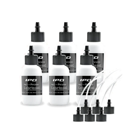 LIDAK Silicone Oil for All Treadmill Belt Brands, Multi-Purpose Lubricant, with Both a Precision Twist Cap and an Application Tube for Easy, Full Belt Width Lubrication (Set of 6) 6SET