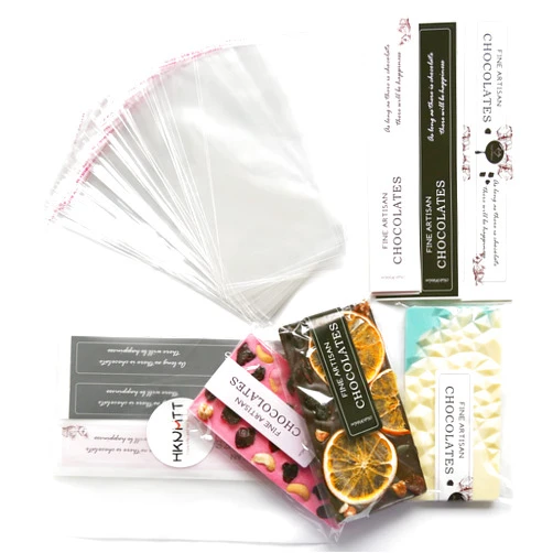 HKNMTT Chocolate Candy Bar Packaging Wrappers 190PCS SET With 100pcs 4