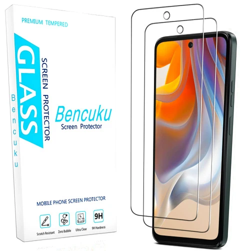 Bencuku 2 Pack Designed for Motorola Moto G 5G (2025) Tempered Glass Screen Protector, Anti Scratch, Bubble Free