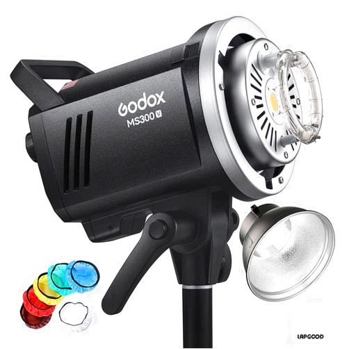 Godox MS300 V MS300V Studio Flash- 300W, 2.4G Wireless 5600K CCT LED Light 0.1～1.8S Recycle Time Bowens Mount, Outstanding Power Output Stability Monolight for Studio Photography