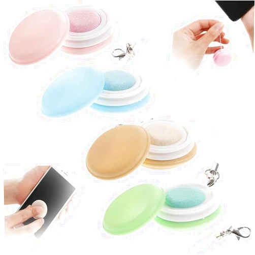Soputry Macaron Phone Screen Cleaner, Macaron Mobile Phone Screen Wipe Screen and Eyeglass Brush Cleaner, Colorful Macaron Shape Phone Glasses Cleaner Cloth Creative Phone Screen Wipe Pendant (4)