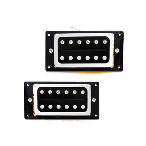 Metallor Humbucker Guitar Pickup Sealed Double Coil Pickup Set Compatible with Les Paul LP Style Electric Guitar Parts Replacement Chrome.