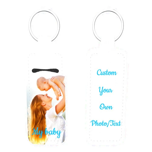 Wyleaves Quality Sublimation Chapstick Holder Keychain Blank Neoprene Lipstick Keychain Holder, 10 PCS/ 20 PCS