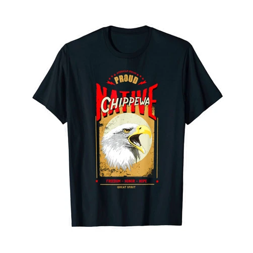 Chippewa Tribe Chippewa Native American Eagle Spirit Vintage Honor T-Shirt