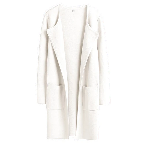 ANRABESS Women's Open Front Knit Lightweight Cardigan Casual Long Coatigan Sweater Lady Jacket Coat 2024 Fall Outerwear
