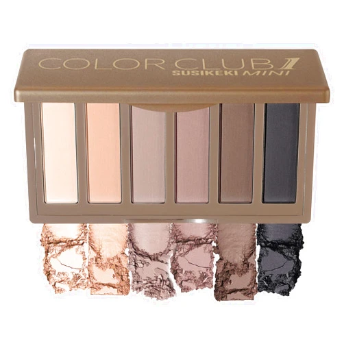 SUSIKEKI 6 Colors Mini Naked Eyeshadow Makeup Palette Neutral Nude Smoky Eye Shadow Taupe & Brown Matte Make Up Pallet with Mirror Highly Pigmented Long Lasting Waterproof Travel Size Gift Kit 01