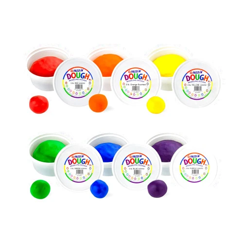 Hygloss Play Modeling Dough - 18lb. Dough Scented - Safe & Non-Toxic for Kids Arts & Crafts - Party Favors - Classroom Supplies, 6 Assorted Colors