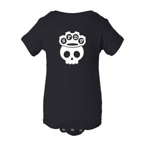 Mari Kyrios Baby One Piece & Finger Death Punch Parody Infant Bodysuit Black