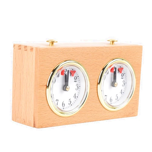Diydeg Chess Clock, Classical Retro Analog Chess Clock Timer, Professional Chess Clock Game Timer Wind Up Mechanical Chess Timer for Chinese Chess, International Chess