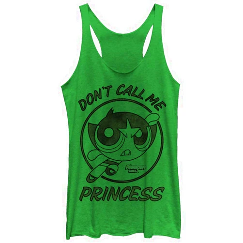 Fifth Sun Power Puff Girls Dont Call Me Women's Fast Fashion Racerback Tank Top