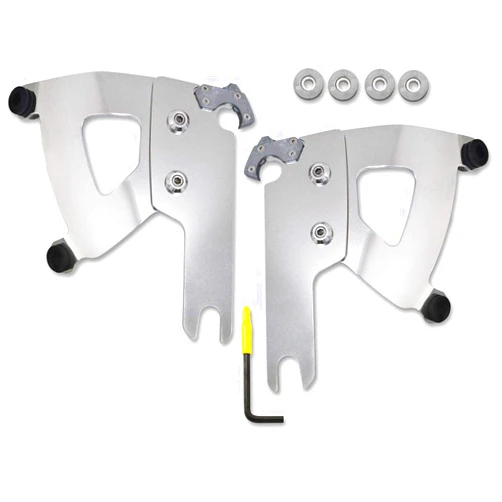 Memphis Shades Trigger-Lock Mount Kit Compatible for Harley Davidson FLHR Road King 1994-2019 - Polished