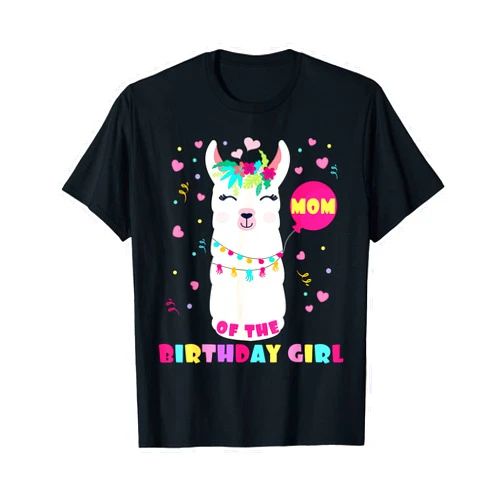 Llamazing Birthday Party Outfit Llama Lovers Mom Of The Birthday Girl Cute Mama Llama Alpaca Llamazing T-Shirt