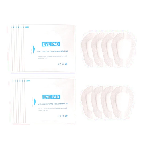 Lsenrioy 60pcs Adhesive Eye Patches for Adults/Kids,White Color Non-Woven Breathable Adhesive Bandages Wound Dressings for Adults/Kids
