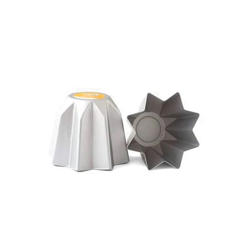 DECORA Anodised Aluminium Pandoro Mould, Silver, 15 x 19 x 19 cm