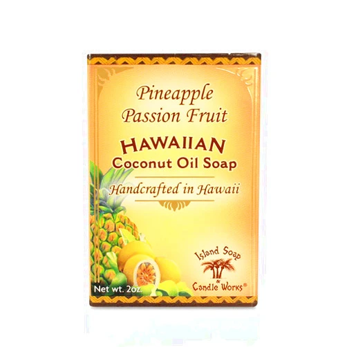 Island Soap & Candle Works Handmade Coconut Soap, Pineapple/Passion Fruit