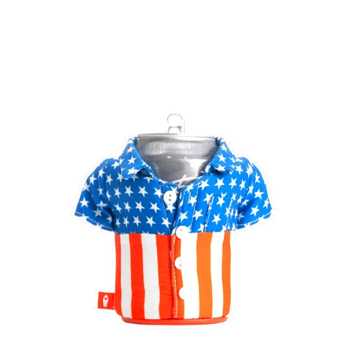 Puffin - The Freedom Shirt - Insulated 12 oz Can Cooler I Beer Bottle & Soda Can Insulator, Keep Drinks and Beverages Cold