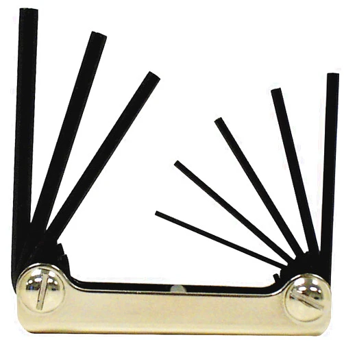 Eklind Tool Eklind 20811 Steel Handle Fold-up Hex Key allen wrench - 8pc set SAE Inch Sizes .050-5/32