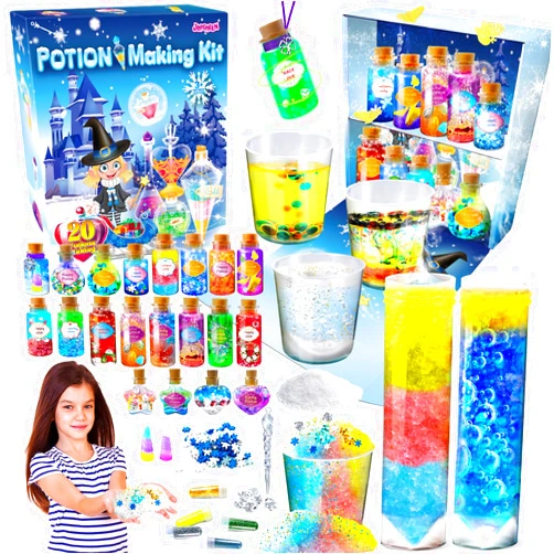 JOPSHEEN Potion Making Kit for Kids, 20 Bottles Wizard Potion, Potion Crafts Kits Creative Christmas Birthday Gifts for Girls Boys