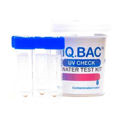 AquaVial iQBac UV Check Test Kit 4 Pack | Testing Kit for Verification of Efficacy of Water Treatment Systems| Detects Live Microorganism That Survives UV Purification | UV Water Checker for Whole House Well