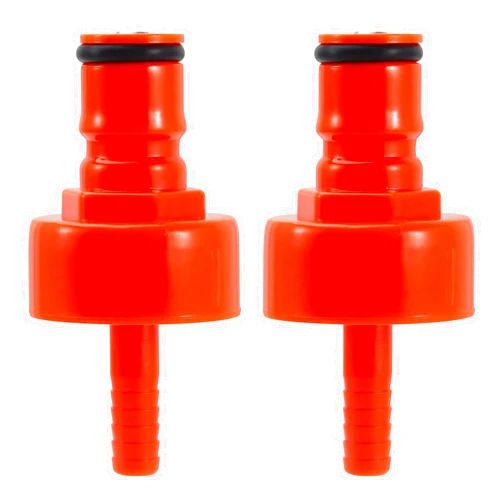 Chciyich Plastic Beer Carbonation Cap for Homebrew, 2PCS Keg Carbonation Adapter for PET Soda Bottle, Counter Pressure Bottle Filling with Extra Sealing Gasket O-rings