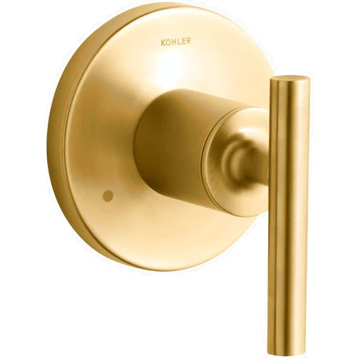 KOHLER T14491-4-2MB Purist MasterShower Transfer Valve Trim with Lever Handle, Faceplate with Handle Included, Vibrant Brushed Moderne Brass
