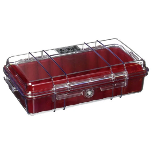 Pelican 1060-028-100 Raven Waterproof Case - 1 Pack - Retail Packaging - Red/Clear